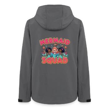 Mermaid Squad Mermaid Ocean Gift - Women’s Recycled Softshell Jacket by Stanley/Stella - anthracite - Back - AI Model Female 172 light (172cm)