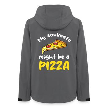 Pizza Liebe – Meine Seele liebt Pizza - Frauen Recycelte Softshelljacke von Stanley/Stella - Anthrazit - Hinten - AI Model Female 172 light (172cm)