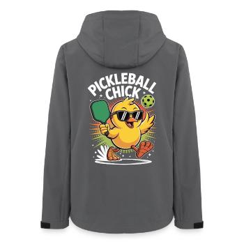 Chemise de pickleball avec poussins – Sport & Fun - Veste softshell femme recyclée Stanley/Stella - charbon - Dos - AI Model Female 172 light (172cm)