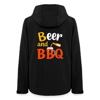Beer and BBQ - Frauen Recycelte Softshelljacke von Stanley/Stella - Schwarz - Hinten - AI Model Female 172 light (172cm)
