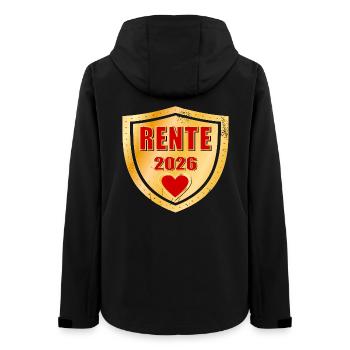 Pension 2026 Collègue retraité - Veste softshell femme recyclée Stanley/Stella - noir - Dos - AI Model Female 172 light (172cm)