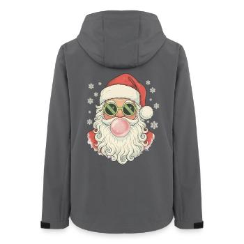 Gomme à mâcher du Père Noël - Veste softshell femme recyclée Stanley/Stella - charbon - Dos - AI Model Female 172 light (172cm)