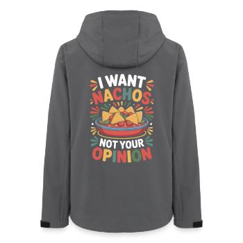 Tortilla Taco Nachos mexicains - Veste softshell femme recyclée Stanley/Stella - charbon - Dos - AI Model Female 172 light (172cm)