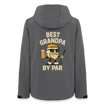 Bester Opa Nach Par Lustiger Golf Vatertagsliebhaber - Frauen Recycelte Softshelljacke von Stanley/Stella - Anthrazit - Hinten - AI Model Female 172 light (172cm)