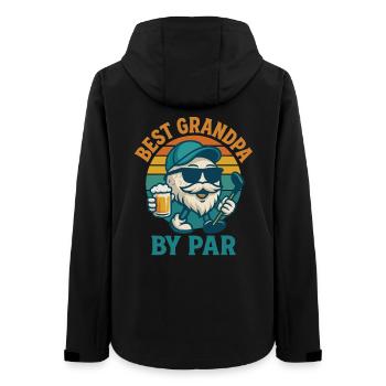 Best Grandpa By Par Funny Golf Männer Frauen Golfer - Frauen Recycelte Softshelljacke von Stanley/Stella - Schwarz - Hinten - AI Model Female 172 light (172cm)