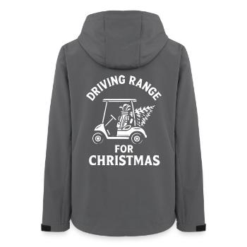 Driving Range For Christmas Golf Fun - Women’s Recycled Softshell Jacket by Stanley/Stella - anthracite - Back - AI Model Female 172 light (172cm)