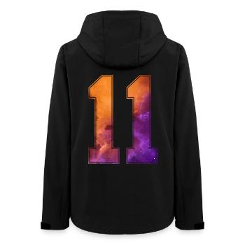 NO. 11 NUMBER 11 COLLEGE 11TH BIRTHDAY - Women’s Recycled Softshell Jacket by Stanley/Stella - black - Back - AI Model Female 172 light (172cm)