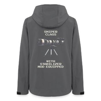 Classe de tireur d’élite | Téléobjectif avec stabilisateur - Veste softshell femme recyclée Stanley/Stella - charbon - Dos - AI Model Female 172 light (172cm)