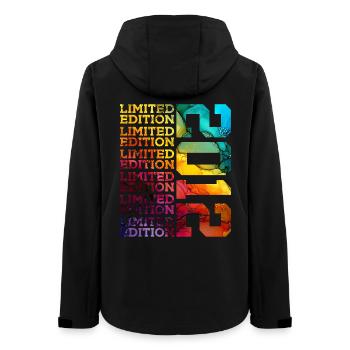 LIMITED EDITION 2012 14 JAHRE 14. GEBURTSTAG - Frauen Recycelte Softshelljacke von Stanley/Stella - Schwarz - Hinten - AI Model Female 172 light (172cm)