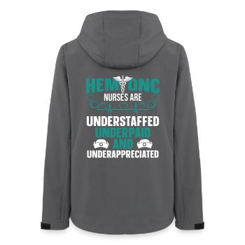 Service de soins infirmiers en hématologie Infirmière Hem/Onc - Veste softshell femme recyclée Stanley/Stella - charbon - Dos - AI Model Female 172 light (172cm)
