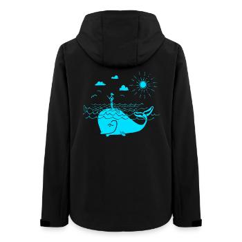 SUP - Frauen Recycelte Softshelljacke von Stanley/Stella - Schwarz - Hinten - AI Model Female 172 light (172cm)