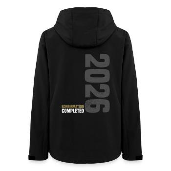 Glückwunsch Konfirmation 2026 - Frauen Recycelte Softshelljacke von Stanley/Stella - Schwarz - Hinten - AI Model Female 172 light (172cm)
