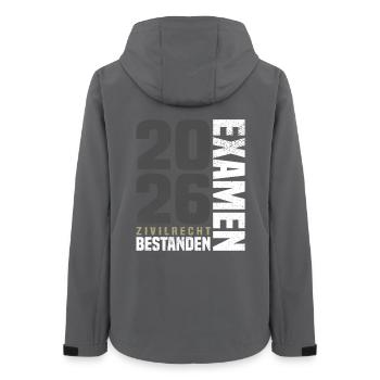 Exam in Civil Law 2026 - Women’s Recycled Softshell Jacket by Stanley/Stella - anthracite - Back - AI Model Female 172 light (172cm)