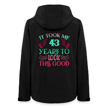 It took 43 years to look so good - Women’s Recycled Softshell Jacket by Stanley/Stella - black - Back - AI Model Female 172 light (172cm)