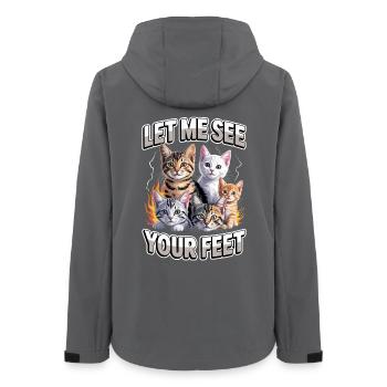 J’aime les pieds, laisse-moi voir tes pieds - Veste softshell femme recyclée Stanley/Stella - charbon - Dos - AI Model Female 172 light (172cm)