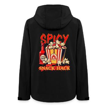 Pop-corn à la sauce chili - Veste softshell femme recyclée Stanley/Stella - noir - Dos - AI Model Female 172 light (172cm)