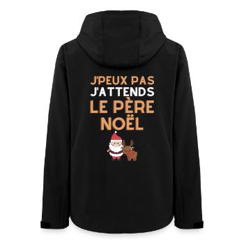 Ich kann nicht, ich warte auf das fröhliche Geschenk des Weihnachtsmanns - Frauen Recycelte Softshelljacke von Stanley/Stella - Schwarz - Hinten - AI Model Female 172 light (172cm)