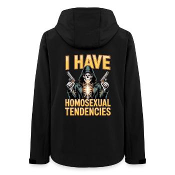 J’ai des tendances homosexuelles Bootleg inportable - Veste softshell femme recyclée Stanley/Stella - noir - Dos - AI Model Female 172 light (172cm)