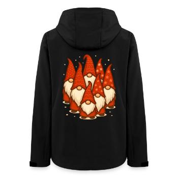 Rassemblement festif de gnomes pour la joie de Noël - Veste softshell femme recyclée Stanley/Stella - noir - Dos - AI Model Female 172 light (172cm)