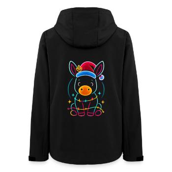 Donkey Elf Noël Drôle Cadeau - Veste softshell femme recyclée Stanley/Stella - noir - Dos - AI Model Female 172 light (172cm)