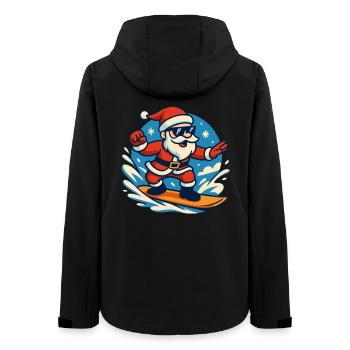 Surf Père Noël Noël Vacances amusantes - Veste softshell femme recyclée Stanley/Stella - noir - Dos - AI Model Female 172 light (172cm)