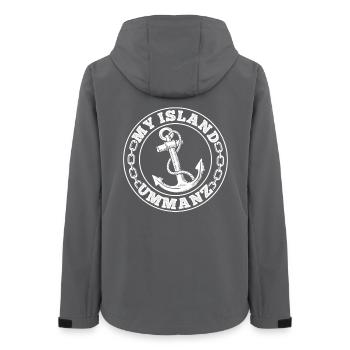 Vacances Mer Baltique ÎLE UMMANZ Fun - Veste softshell femme recyclée Stanley/Stella - charbon - Dos - AI Model Female 172 light (172cm)
