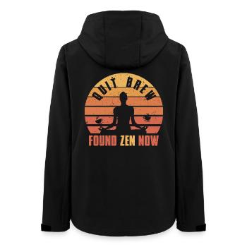 Coffee Withdrawal Ex-Coffee Drinker Quit Brew - Women’s Recycled Softshell Jacket by Stanley/Stella - black - Back - AI Model Female 172 light (172cm)