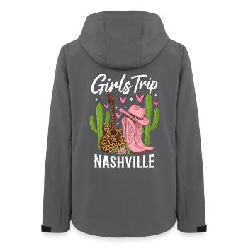 Girls Trip Nashville - Frauen Recycelte Softshelljacke von Stanley/Stella - Anthrazit - Hinten - AI Model Female 172 light (172cm)