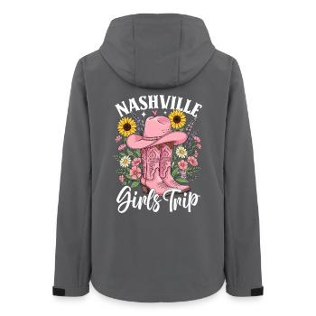 Girls Trip Nashville - Frauen Recycelte Softshelljacke von Stanley/Stella - Anthrazit - Hinten - AI Model Female 172 light (172cm)