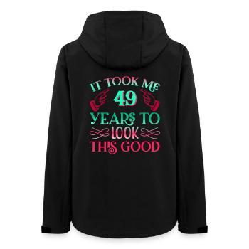 It took 49 years to look so good - Women’s Recycled Softshell Jacket by Stanley/Stella - black - Back - AI Model Female 172 light (172cm)