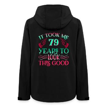 It took 79 years to look so good - Women’s Recycled Softshell Jacket by Stanley/Stella - black - Back - AI Model Female 172 light (172cm)