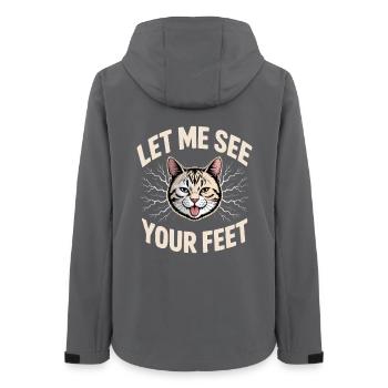 J’aime les pieds, laisse-moi voir tes pieds - Veste softshell femme recyclée Stanley/Stella - charbon - Dos - AI Model Female 172 light (172cm)