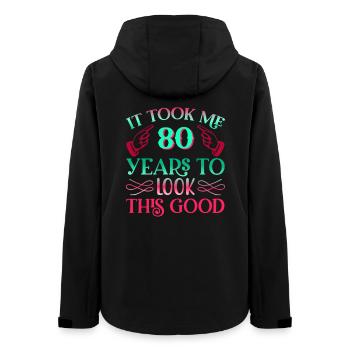 It took 80 years to look so good - Women’s Recycled Softshell Jacket by Stanley/Stella - black - Back - AI Model Female 172 light (172cm)