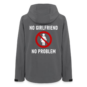 No Girlfriend No Problem - Frauen Recycelte Softshelljacke von Stanley/Stella - Anthrazit - Hinten - AI Model Female 172 light (172cm)
