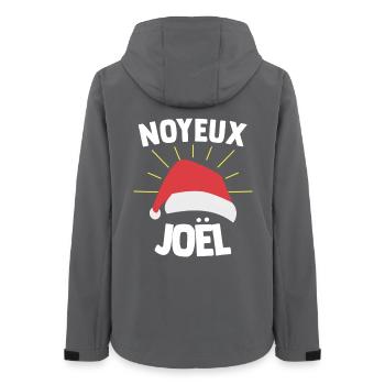 Noyeux Joël Humour Merry Christmas Expression Funny - Women’s Recycled Softshell Jacket by Stanley/Stella - anthracite - Back - AI Model Female 172 light (172cm)