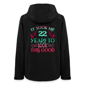 It took 22 years to look so good - Women’s Recycled Softshell Jacket by Stanley/Stella - black - Back - AI Model Female 172 light (172cm)