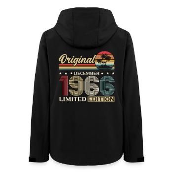 Légende du 59e anniversaire Décembre 1966 - Veste softshell femme recyclée Stanley/Stella - noir - Dos - AI Model Female 172 light (172cm)