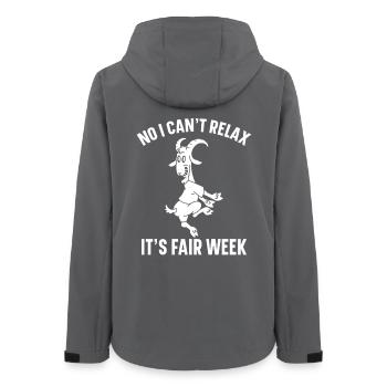  Nubian Goat Farmer Fair Week Goat Stuffed Animal - Women’s Recycled Softshell Jacket by Stanley/Stella - anthracite - Back - AI Model Female 172 light (172cm)