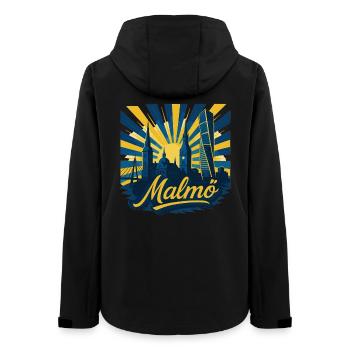 Malmö Stadt Schweden cool episch Geschenk - Frauen Recycelte Softshelljacke von Stanley/Stella - Schwarz - Hinten - AI Model Female 172 light (172cm)