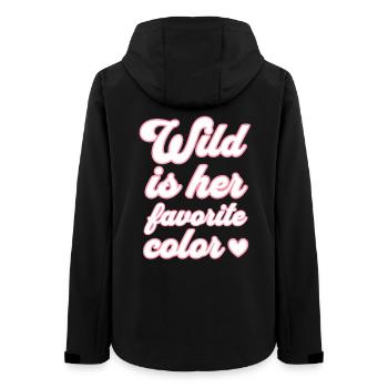 Le sauvage est sa couleur préférée - Veste softshell femme recyclée Stanley/Stella - noir - Dos - AI Model Female 172 light (172cm)