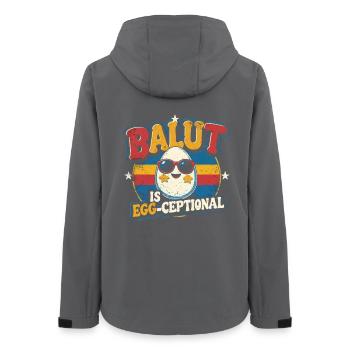 Balut Is Egg-Ceptional Philippines - Women’s Recycled Softshell Jacket by Stanley/Stella - anthracite - Back - AI Model Female 172 light (172cm)