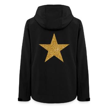 Étoile dorée vintage Étoile d’Étoile Étoile É - Veste softshell femme recyclée Stanley/Stella - noir - Dos - AI Model Female 172 light (172cm)