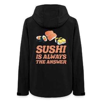 Sushi est toujours la solution idée Cadeau Sushis - Veste softshell femme recyclée Stanley/Stella - noir - Dos - AI Model Female 172 light (172cm)
