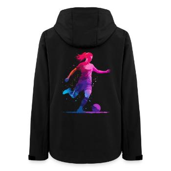 Football, Football, Football, Football, Femme haute en couleur - Veste softshell femme recyclée Stanley/Stella - noir - Dos - AI Model Female 172 light (172cm)