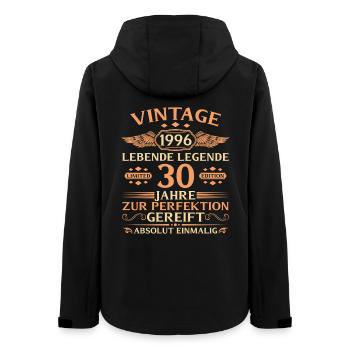 30e anniversaire Année 1996 - Veste softshell femme recyclée Stanley/Stella - noir - Dos - AI Model Female 172 light (172cm)
