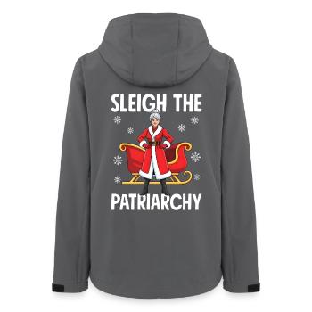 Sleigh The Patriarchy - Women’s Recycled Softshell Jacket by Stanley/Stella - anthracite - Back - AI Model Female 172 light (172cm)