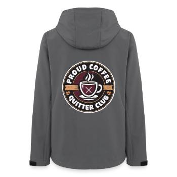 Coffee withdrawal decaffeinated ex-coffee drinker - Women’s Recycled Softshell Jacket by Stanley/Stella - anthracite - Back - AI Model Female 172 light (172cm)