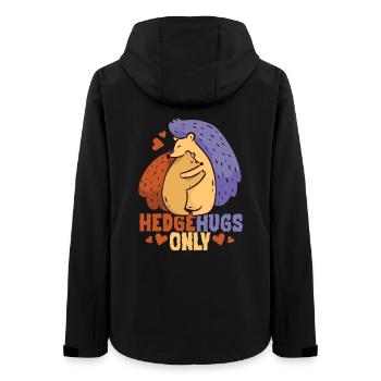 Tag Igel Jour de Hérisson Seulement Câlins de Haies - Veste softshell femme recyclée Stanley/Stella - noir - Dos - AI Model Female 172 light (172cm)