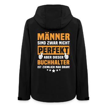 Lustige Buchhalter Sprüche - Frauen Recycelte Softshelljacke von Stanley/Stella - Schwarz - Hinten - AI Model Female 172 light (172cm)