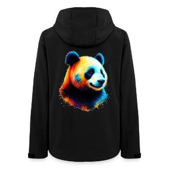 Panda - Frauen Recycelte Softshelljacke von Stanley/Stella - Schwarz - Hinten - AI Model Female 172 light (172cm)